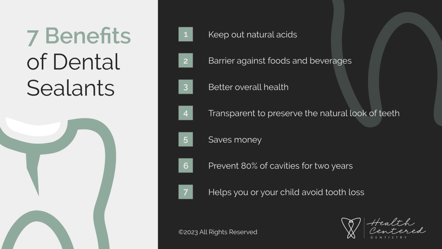 7 Benefits of Dental Sealants Infographic