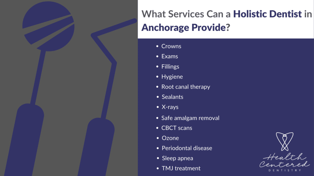 What Services Can a Holistic Dentist in Anchorage Provide infographic
